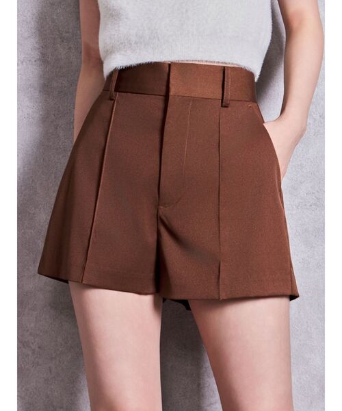 GYDA(ジェイダ)の「ハイウエストSHINYショートパンツ【セットアップ着用可能】(その他パンツ・レディース・ブラック/ブラウン・FREE)」の20枚目の写真
