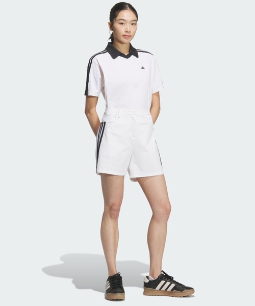 adidas(アディダス)の「スリーストライプス 5インチ ショーツ / ハーフパンツ【adidas Golf/アディダスゴルフ】(その他パンツ・レディース・ホワイト・SMALL/MEDIUM/LARGE/X-LARGE/X-SMALL)」の4枚目の写真