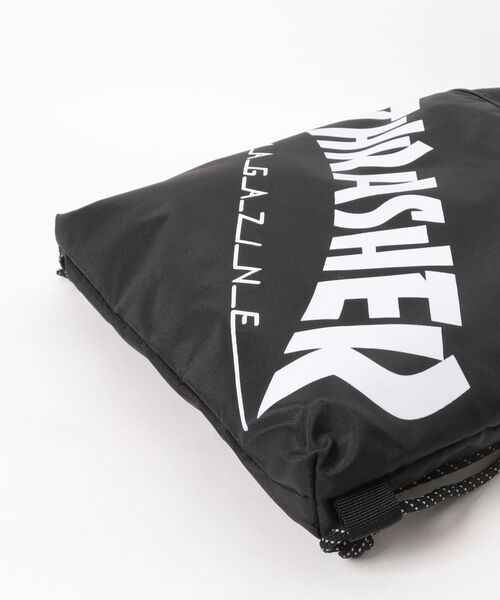 THRASHER（スラッシャー）の「/THRASHER/ナップサック（バックパック/リュック・メンズ・ブラック×ホワイト・FREE）」の4枚目の写真