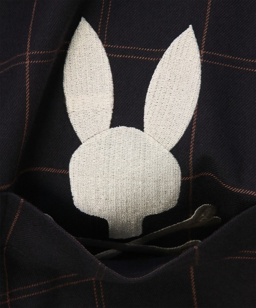 Psycho Bunny（サイコバニー）の「[WOMEN]ビエラチェック ポケットバニーシャツ（シャツ/ブラウス・レディース・ライトベージュ/ダークブラウン・FREE）」の3枚目の写真