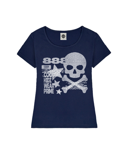 PRIMATE（プライメイト）の「ROBBER レディース Uネックスリムフィット半袖Tシャツ 6 COLORS（Tシャツ/カットソー・レディース・ネイビー/ミックスグレー/ホワイト/ブラック/ミント/ピンク・SMALL/MEDIUM）」の5枚目の写真