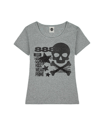 ROBBER レディース Uネックスリムフィット半袖Tシャツ 6 COLORS