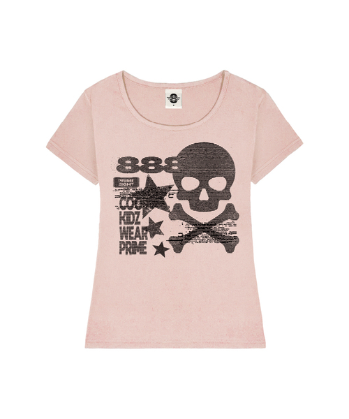 PRIMATE（プライメイト）の「ROBBER レディース Uネックスリムフィット半袖Tシャツ 6 COLORS（Tシャツ/カットソー・レディース・ネイビー/ミックスグレー/ホワイト/ブラック/ミント/ピンク・SMALL/MEDIUM）」の6枚目の写真