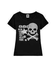 ROBBER レディース Uネックスリムフィット半袖Tシャツ 6 COLORS
