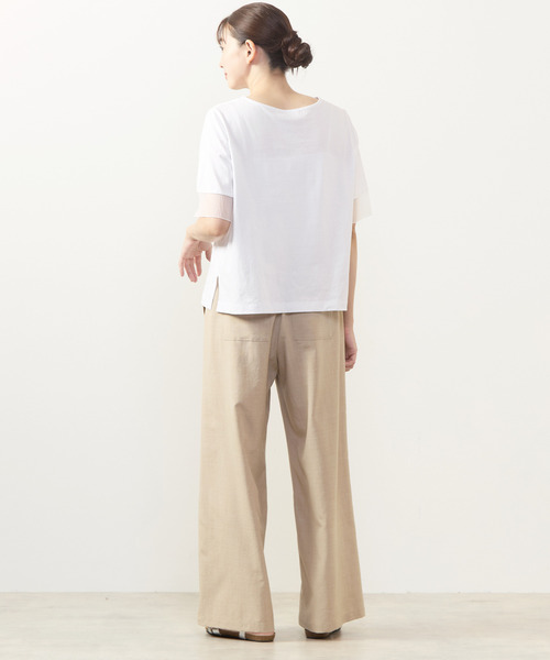 MELROSE claire(メルローズ クレール)の「【麻調クロスイージーパンツ】(その他パンツ・レディース・グレー/ベージュ/ブラック/ブラウン・3/2)」の5枚目の写真