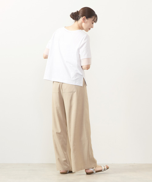 MELROSE claire(メルローズ クレール)の「【麻調クロスイージーパンツ】(その他パンツ・レディース・グレー/ベージュ/ブラック/ブラウン・3/2)」の6枚目の写真