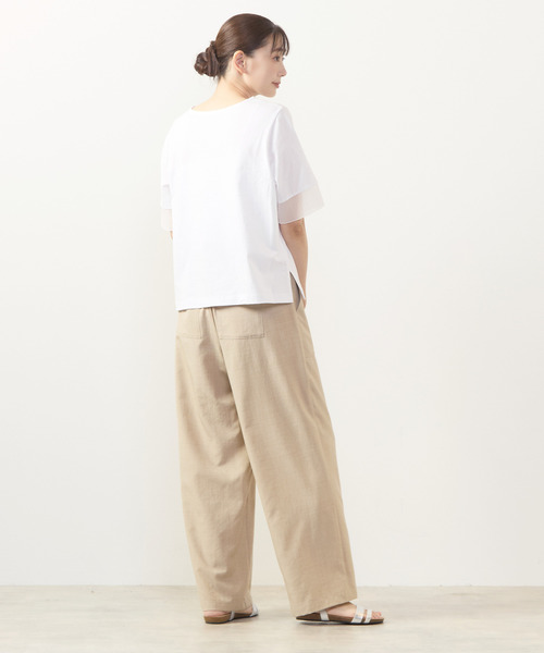 MELROSE claire(メルローズ クレール)の「【麻調クロスイージーパンツ】(その他パンツ・レディース・グレー/ベージュ/ブラック/ブラウン・3/2)」の7枚目の写真