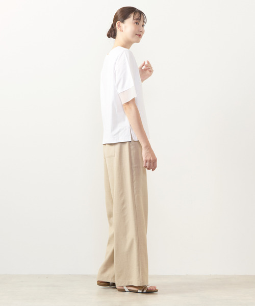 MELROSE claire(メルローズ クレール)の「【麻調クロスイージーパンツ】(その他パンツ・レディース・グレー/ベージュ/ブラック/ブラウン・3/2)」の8枚目の写真