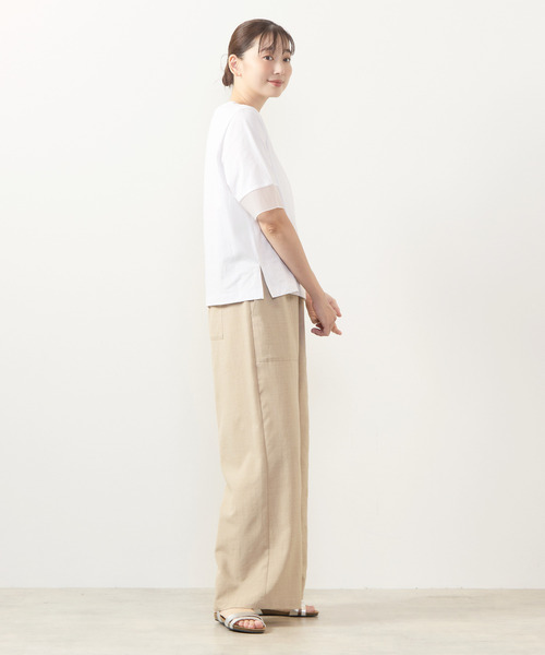 MELROSE claire(メルローズ クレール)の「【麻調クロスイージーパンツ】(その他パンツ・レディース・グレー/ベージュ/ブラック/ブラウン・3/2)」の9枚目の写真
