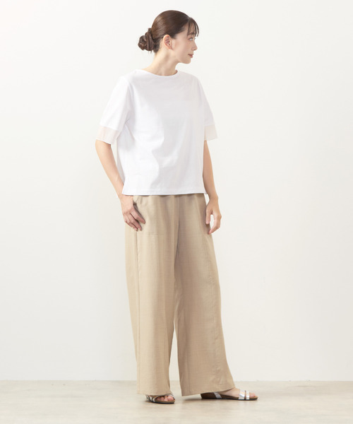 MELROSE claire(メルローズ クレール)の「【麻調クロスイージーパンツ】(その他パンツ・レディース・グレー/ベージュ/ブラック/ブラウン・3/2)」の11枚目の写真