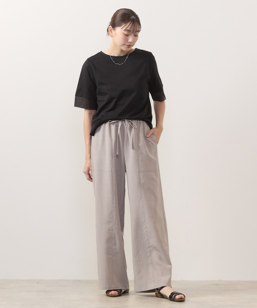 MELROSE claire(メルローズ クレール)の「【麻調クロスイージーパンツ】(その他パンツ・レディース・グレー/ベージュ/ブラック/ブラウン・3/2)」の19枚目の写真