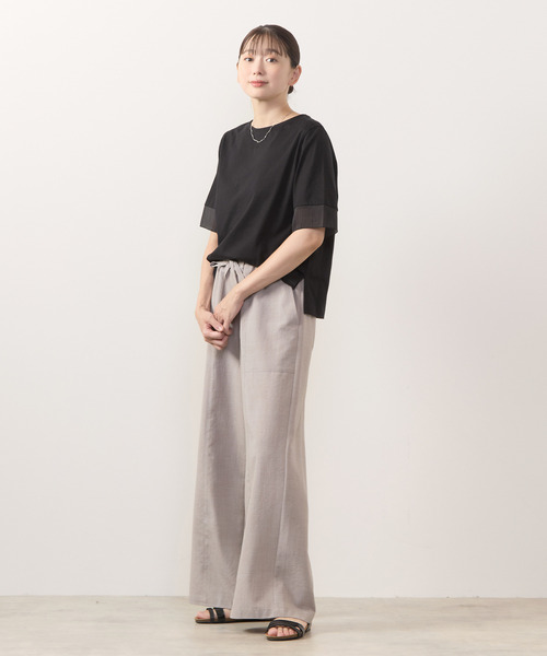 MELROSE claire(メルローズ クレール)の「【麻調クロスイージーパンツ】(その他パンツ・レディース・グレー/ベージュ/ブラック/ブラウン・3/2)」の20枚目の写真