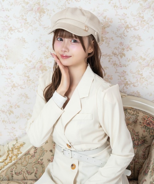 Mejoul（メジュール）の「【2026秋冬新作】Dチャームボリュームキャスケット（キャスケット・レディース・ブラック/アイボリー・F）」の6枚目の写真