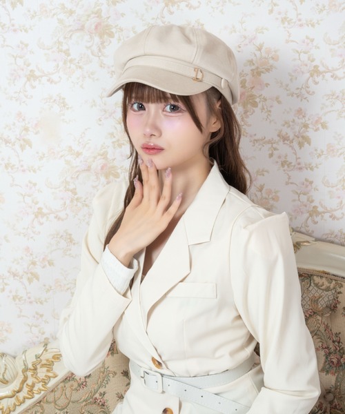 Mejoul（メジュール）の「【2026秋冬新作】Dチャームボリュームキャスケット（キャスケット・レディース・ブラック/アイボリー・F）」の7枚目の写真