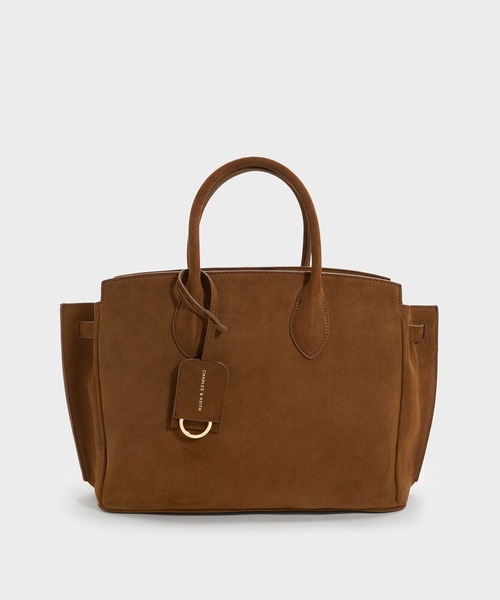 CHARLES & KEITH（チャールズ & キース）の「Ginevra ラージジネヴラ トートバッグ（トートバッグ・レディース・ダークブラウン系5・L）」の5枚目の写真