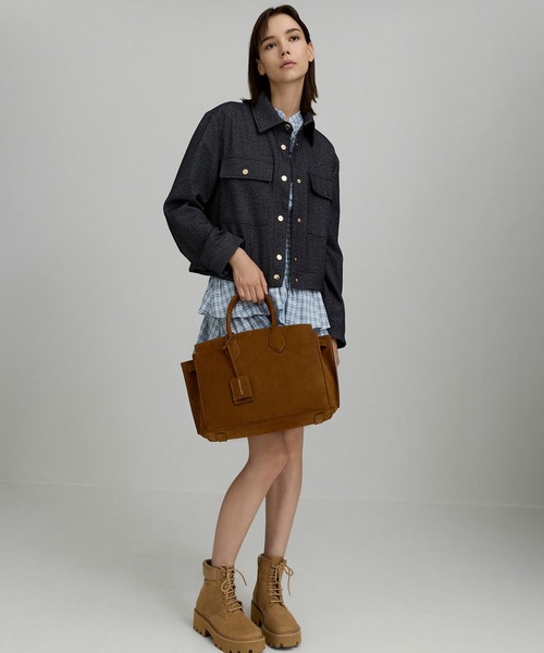 CHARLES & KEITH（チャールズ & キース）の「Ginevra ラージジネヴラ トートバッグ（トートバッグ・レディース・ダークブラウン系5・L）」の2枚目の写真