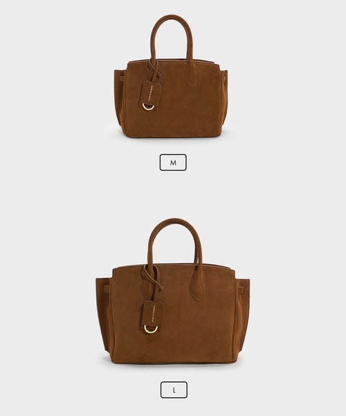 CHARLES & KEITH（チャールズ & キース）の「Ginevra ラージジネヴラ トートバッグ（トートバッグ・レディース・ダークブラウン系5・L）」の10枚目の写真