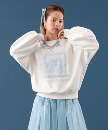 CAROLINA GLASER | リボンフラワー スウェット(スウェット)
