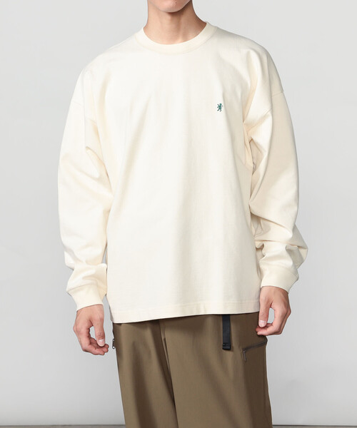 Bshop(ビショップ)の「Gymphlex | ヘビーウェイトジャージー 長袖ビッグTシャツ MEN(Tシャツ/カットソー・メンズ・ダークグレー/アイボリー/ブルー系その他・M/L)」の2枚目の写真