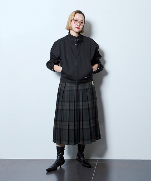 O'NEIL of DUBLIN（オニールオブダブリン）の「O'NEIL OF DUBRIN 別注 FrontPleated FashionLong[SIZE10]：スカート（スカート・レディース・チャコールグレー/レッド/グリーン・10）」の11枚目の写真