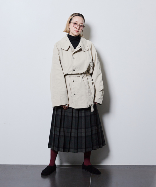 O'NEIL of DUBLIN（オニールオブダブリン）の「O'NEIL OF DUBRIN 別注 FrontPleated FashionLong[SIZE10]：スカート（スカート・レディース・チャコールグレー/レッド/グリーン・10）」の17枚目の写真
