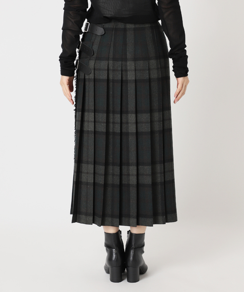 O'NEIL of DUBLIN（オニールオブダブリン）の「O'NEIL OF DUBRIN 別注 FrontPleated FashionLong[SIZE10]：スカート（スカート・レディース・チャコールグレー/レッド/グリーン・10）」の21枚目の写真
