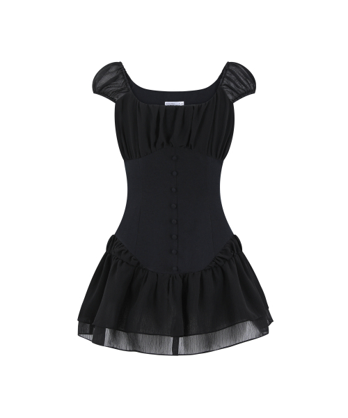 REISE MIYA（レイズミヤ）の「ニンフシャシャミニドレス[ブラック]（ワンピース・レディース・その他・SMALL/MEDIUM）」の6枚目の写真