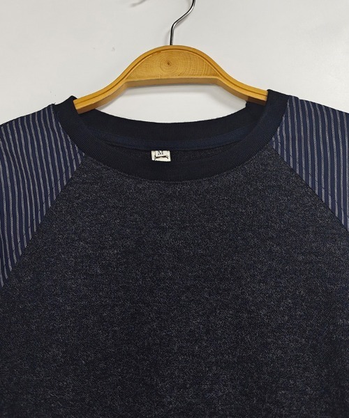 ONEP STAR(ワンピスター)の「異素材切り替えドロスト長袖プルオーバー(Tシャツ/カットソー・レディース・ダークブルー・MEDIUM/LARGE/X-LARGE)」の13枚目の写真