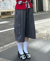 【セットアップで着られる】けっこうおっきめのカーゴタイプゆるハーパン