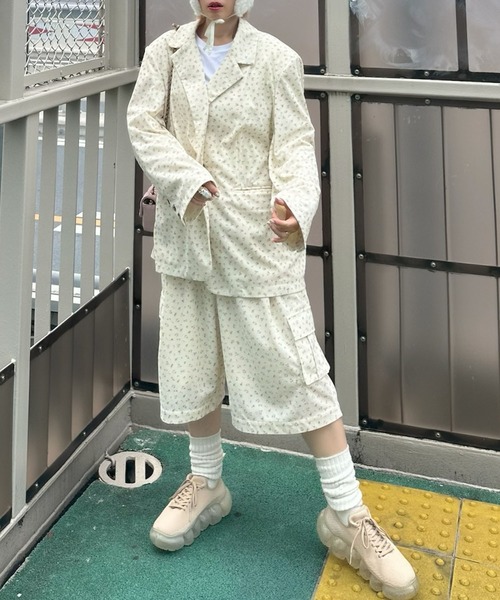 Alley Tokyo(アリートーキョー)の「【セットアップで着られる】けっこうおっきめのカーゴタイプゆるハーパン(その他パンツ・レディース・ブラック/グレー/オフホワイト・FREE)」の20枚目の写真