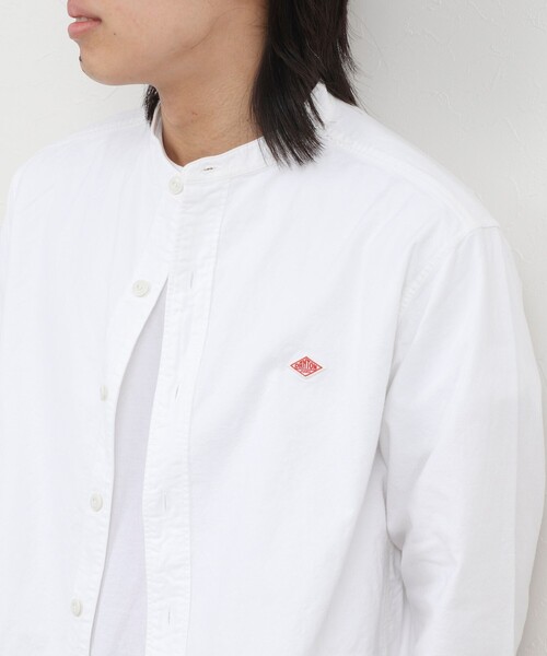 DANTON(ダントン)の「【DANTON/ダントン】SOX BAND COLLAR SHIRT(DT-B0280)(シャツ/ブラウス・メンズ・ホワイト/キナリ・38/40/42/44)」の1枚目の写真