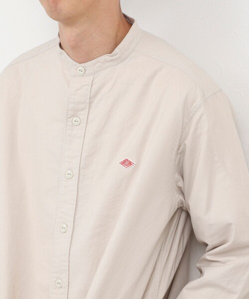 DANTON(ダントン)の「【DANTON/ダントン】SOX BAND COLLAR SHIRT(DT-B0280)(シャツ/ブラウス・メンズ・ホワイト/キナリ・38/40/42/44)」の2枚目の写真