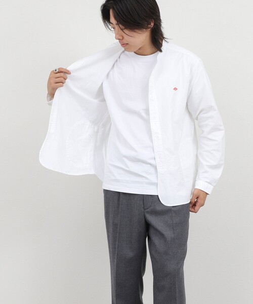 DANTON(ダントン)の「【DANTON/ダントン】SOX BAND COLLAR SHIRT(DT-B0280)(シャツ/ブラウス・メンズ・ホワイト/キナリ・38/40/42/44)」の4枚目の写真