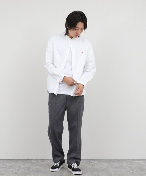 DANTON(ダントン)の「【DANTON/ダントン】SOX BAND COLLAR SHIRT(DT-B0280)(シャツ/ブラウス・メンズ・ホワイト/キナリ・38/40/42/44)」の9枚目の写真