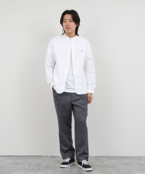 DANTON(ダントン)の「【DANTON/ダントン】SOX BAND COLLAR SHIRT(DT-B0280)(シャツ/ブラウス・メンズ・ホワイト/キナリ・38/40/42/44)」の10枚目の写真