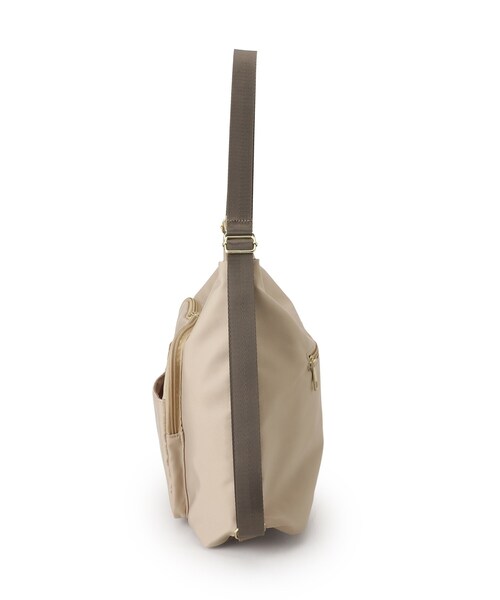 ITS'DEMO(イッツデモ)の「ツイル前ポケ2wayショルダー(ショルダーバッグ・レディース・ブラック/ベージュ/ベビーピンク・00)」の13枚目の写真