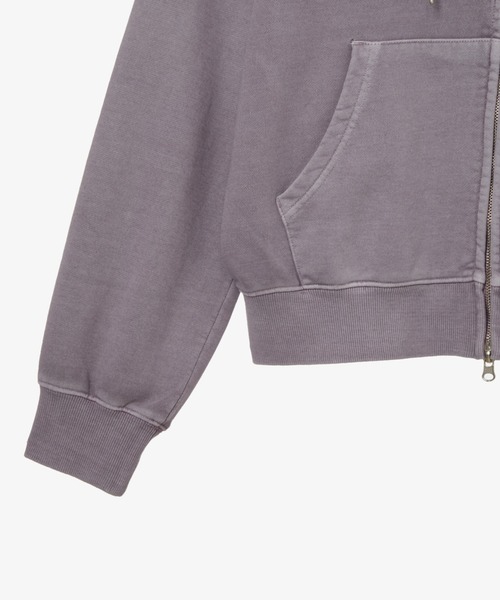 aeae(エーイーエーイー)の「WEB LOGO WASHED HOOD ZIP UP(パーカー・レディース・パープル/ネイビー/ブルー・FREE)」の15枚目の写真
