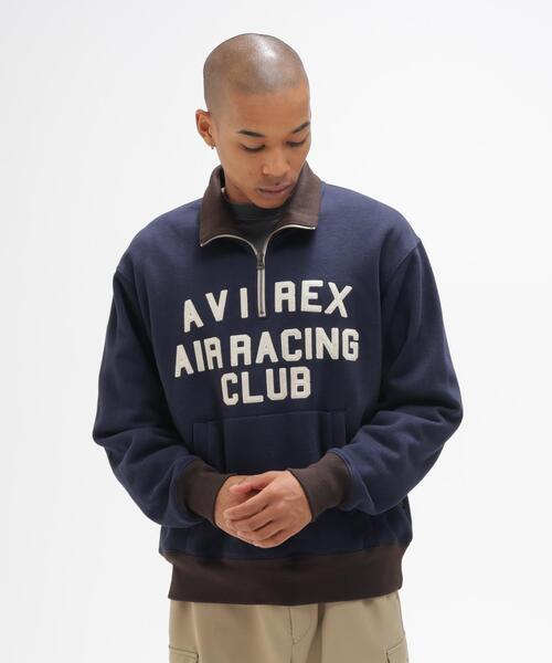 AVIREX(アヴィレックス)の「《A.A.R.C》PATCHED CLASSIC HALF ZIP / パッチド クラシック ハーフジップ / AVIREX / アヴィレックス(スウェット・メンズ・ネイビー/グレー・MEDIUM/LARGE/X-LARGE/XX-LARGE)」の8枚目の写真