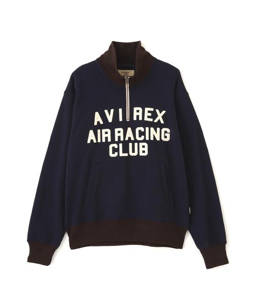 AVIREX(アヴィレックス)の「《A.A.R.C》PATCHED CLASSIC HALF ZIP / パッチド クラシック ハーフジップ / AVIREX / アヴィレックス(スウェット・メンズ・ネイビー/グレー・MEDIUM/LARGE/X-LARGE/XX-LARGE)」の2枚目の写真
