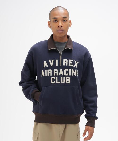 AVIREX(アヴィレックス)の「《A.A.R.C》PATCHED CLASSIC HALF ZIP / パッチド クラシック ハーフジップ / AVIREX / アヴィレックス(スウェット・メンズ・ネイビー/グレー・MEDIUM/LARGE/X-LARGE/XX-LARGE)」の9枚目の写真