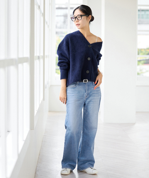 IENA(イエナ)の「upper hights/アッパーハイツ 別注 THE STELLA MUSE デニムパンツ(デニムパンツ・レディース・ブルー・22/23/24/25)」の2枚目の写真