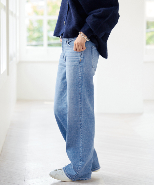 IENA(イエナ)の「upper hights/アッパーハイツ 別注 THE STELLA MUSE デニムパンツ(デニムパンツ・レディース・ブルー・22/23/24/25)」の4枚目の写真