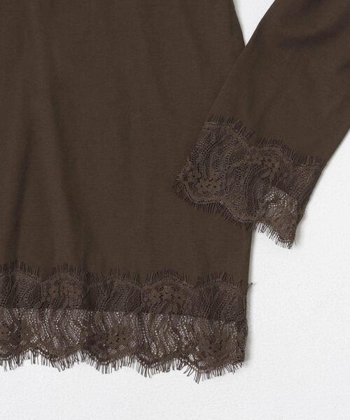 ITEMS URBANRESEARCH(アイテムズ アーバンリサーチ)の「レース切替ロングTシャツ(Tシャツ/カットソー・レディース・ホワイト系その他/ブラウン/グレー系その他・FREE)」の15枚目の写真
