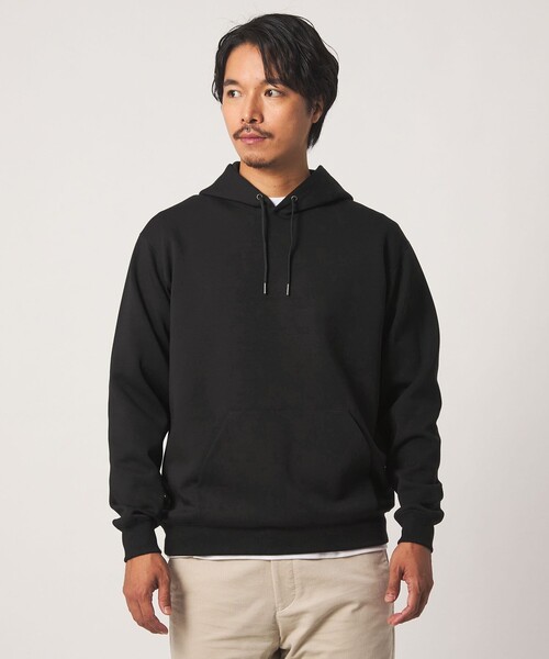 A DAY IN THE LIFE UNITED ARROWS(アデイインザライフユナイテッドアローズ)の「シャイニーダンボール リラックス パーカー<A DAY IN THE LIFE>(パーカー・メンズ・ブラック/ライトグレー/レッド・M/L)」の1枚目の写真