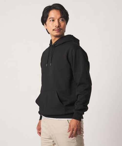 A DAY IN THE LIFE UNITED ARROWS(アデイインザライフユナイテッドアローズ)の「シャイニーダンボール リラックス パーカー<A DAY IN THE LIFE>(パーカー・メンズ・ブラック/ライトグレー/レッド・M/L)」の4枚目の写真