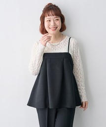 【anyfee/大きいサイズ】ウーリッシュキャミビスチェ/イージーケア《セットアップ対応/上下別売り》