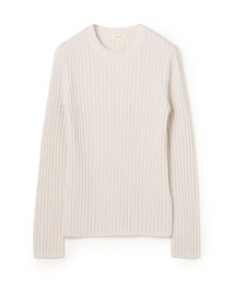 【WEB先行予約】ウールベーシックリブ クルーネックプルオーバー
