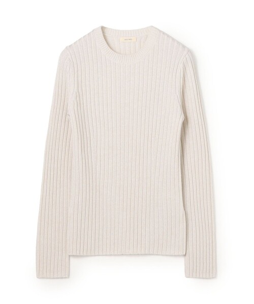 DES PRES（デ・プレ）の「【WEB先行予約】ウールベーシックリブ クルーネックプルオーバー（ニット/セーター・レディース・ブラック/ライトグレー/ネイビー/ホワイト系その他・FREE）」の2枚目の写真