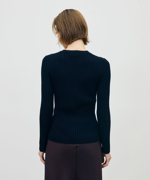 DES PRES（デ・プレ）の「【WEB先行予約】ウールベーシックリブ クルーネックプルオーバー（ニット/セーター・レディース・ブラック/ライトグレー/ネイビー/ホワイト系その他・FREE）」の8枚目の写真