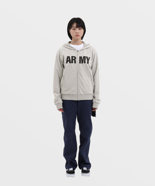 SAFARISPOT(サファリスポット)の「ノット AMI リバーシブルフーディ ジップアップ (クリーム)(パーカー・レディース・その他・1/0)」の7枚目の写真